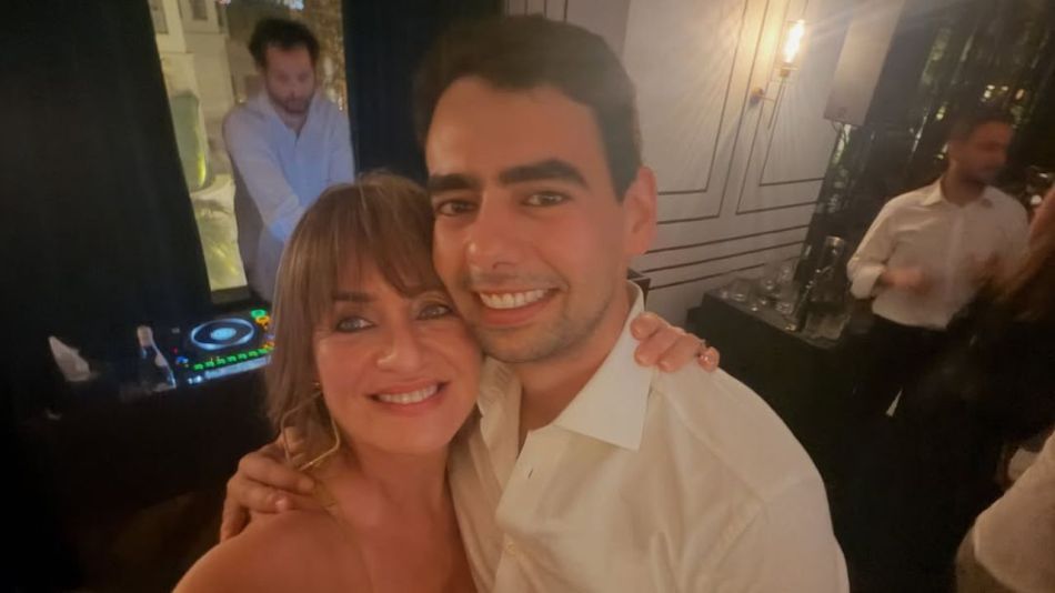 Gabriela Arias Uriburu y su hijo Sharif