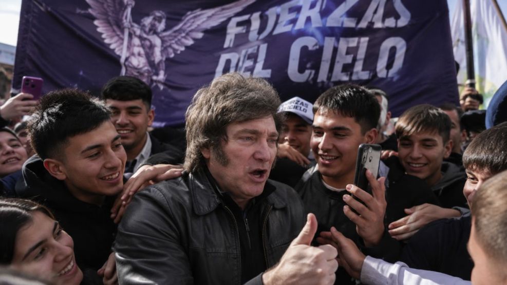 Milei con las Fuerzas del Cielo