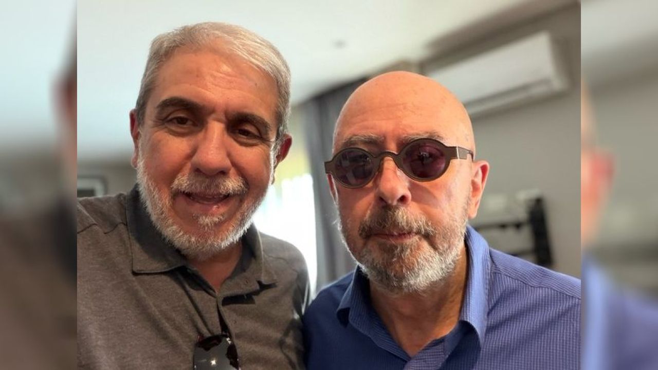 Indio Solari y Aníbal Fernández | Foto:CEDOC