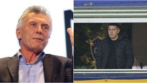 Mauricio Macri y Juan Román Riquelme