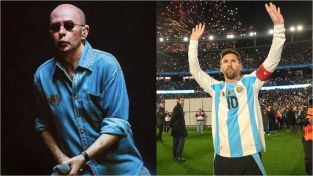 El Indio Solari y Lionel Messi