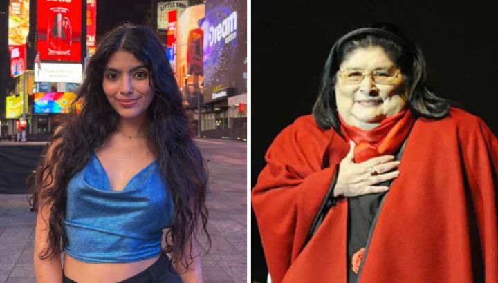 Así es Lara Vaz, la bisnieta desconocida de Mercedes Sosa que sigue sus pasos en la música desde Brasil