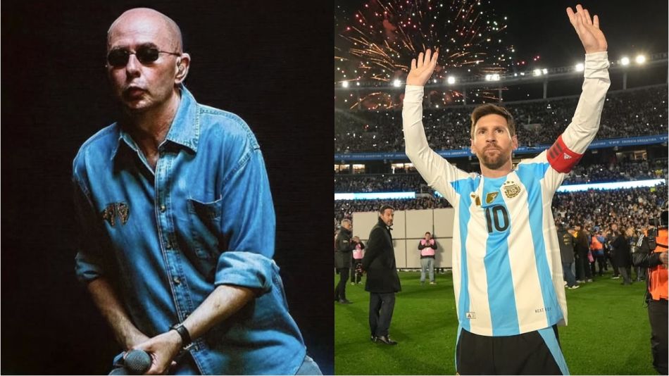 El Indio Solari y Lionel Messi