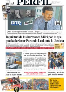 La tapa del Diario PERFIL del domingo 7 de junio de 2026