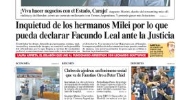 La tapa del Diario PERFIL del domingo 7 de junio de 2026