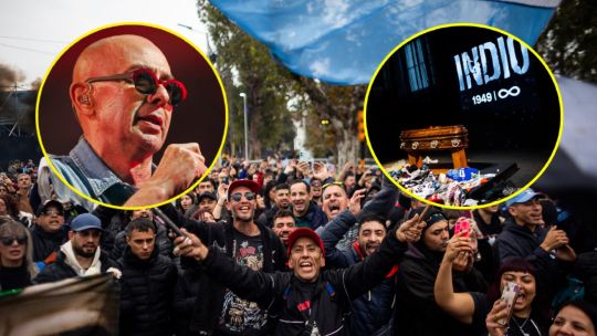 A pedido de la familia, terminó el velorio del Indio Solari
