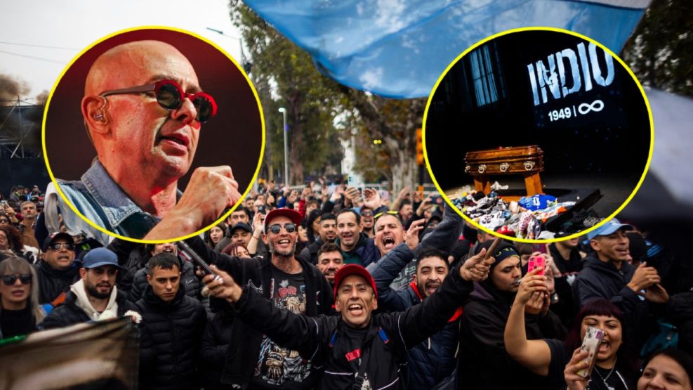 El último adiós al Indio Solari en Villa Dominico