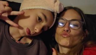Rocío Igarzábal y su hija Lupe