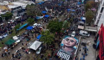 Finalización del velatorio del Indio Solari