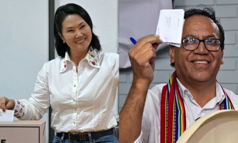 Keiko Fujimori y Roberto Sánchez