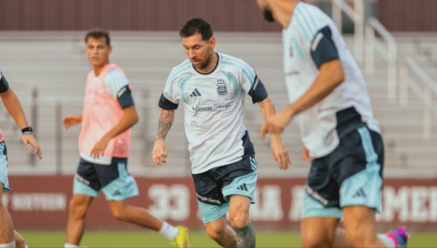 Entrenamiento de la Selección Argentina en Estados Unidos
