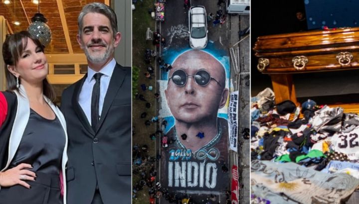 Nancy Duplaá y Pablo Echarri se emocionaron en el velatorio de Carlos "Indio" Solari: "¿Y ahora?"