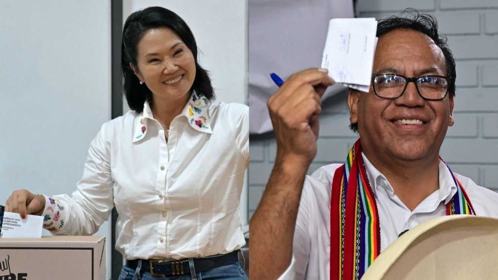 Keiko Fujimori y Roberto Sánchez