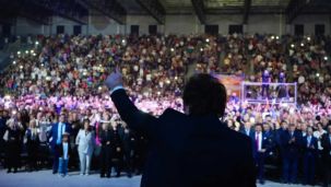 Milei fue a un acto evangélico en Chaco 09062026