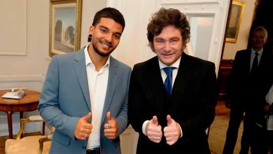 Javier Milei recibió en la Casa Rosada a un exmilitar israel