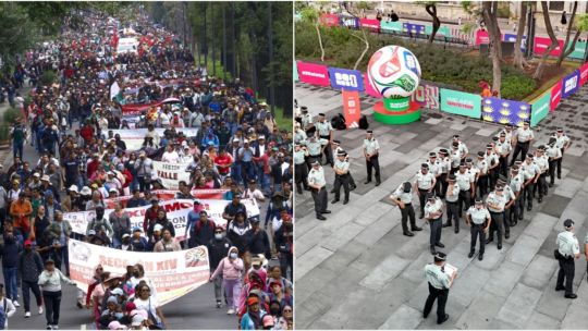 A dos días del Mundial, miles de manifestantes bloquearon el Estadio Azteca y prometen nuevas marchas para el partido inaugural