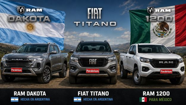 RAM DAKOTA, FIAT TITANO Y RAM 1200