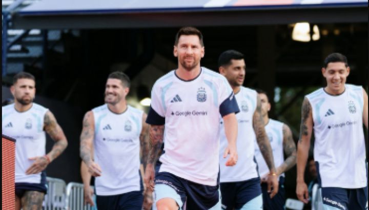 Entrenamiento de la Selección Argentina
