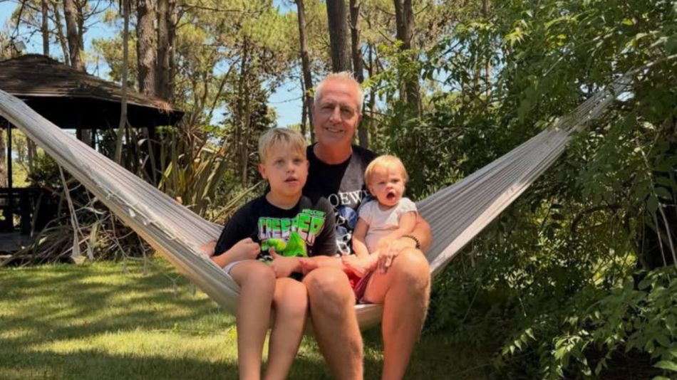 Marley con sus hijos, Mirko y Milenka