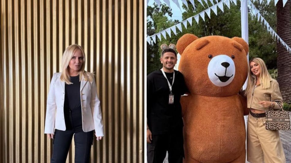 Nora Colosimo, Wanda Nara y Martín Migueles
