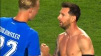 Lionel Messi y Andri Gudjohnsen
