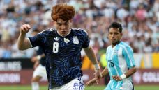 Valentín Barco con la Selección Argentina