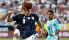 Valentín Barco con la Selección Argentina