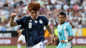 Valentín Barco con la Selección Argentina