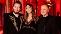 Carla Calabrese junto a su marido Enrique Piñeyro y su hijo Teo Piñeyro