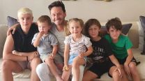 Benjamín Vicuña y sus hijos