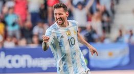 Messi señalando 