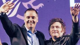 Manuel Adorni y Javier Milei 