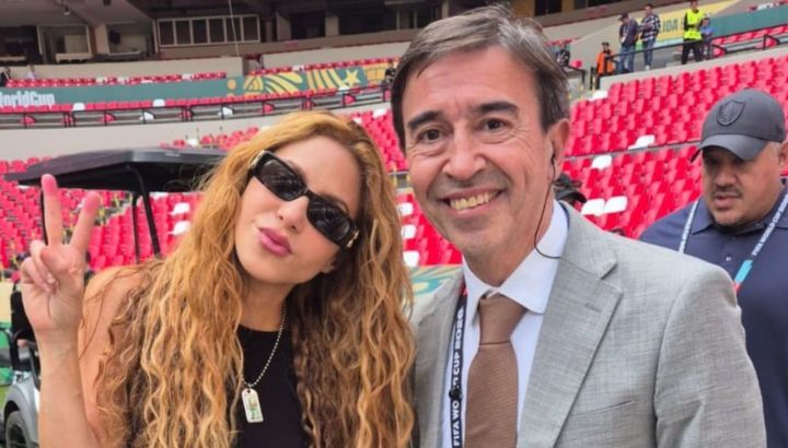La sorpresiva actitud que tuvo Marcelo Benedetto en vivo al ver a Shakira en el Estadio Azteca: el video