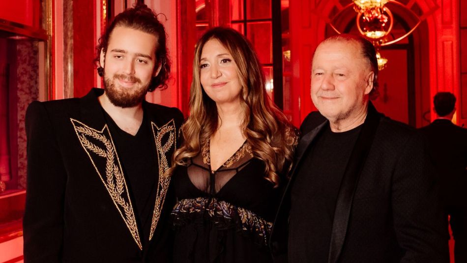 Carla Calabrese junto a su marido Enrique Piñeyro y su hijo Teo Piñeyro