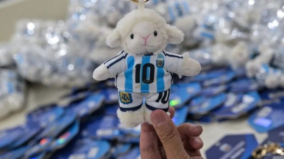 El peluche de Lionel Messi. 