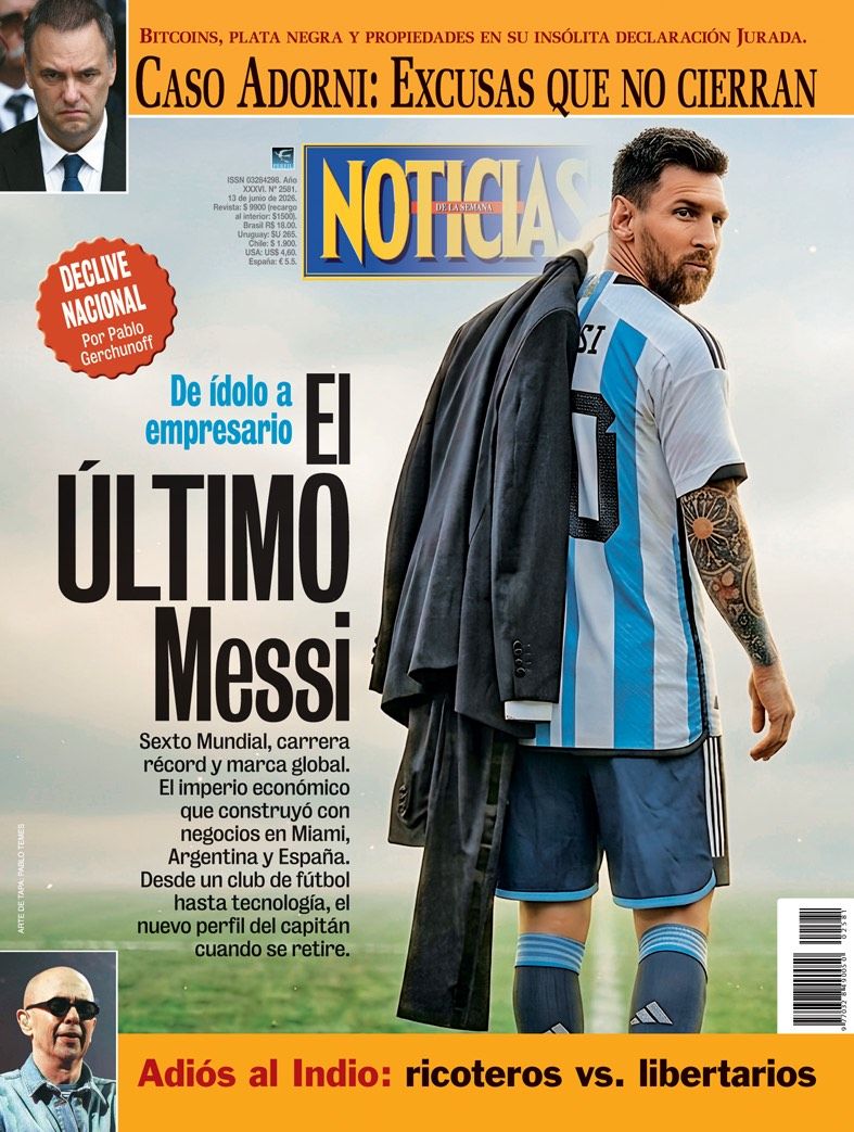 La tapa de NOTICIAS | Foto:Cedoc