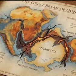 Se trata de una huella de fuerzas profundas que actuaron cuando la Antártida todavía formaba parte de Gondwana, el supercontinente que agrupaba tierras que hoy están separadas entre África, Sudamérica, Australia, India y la propia Antártida