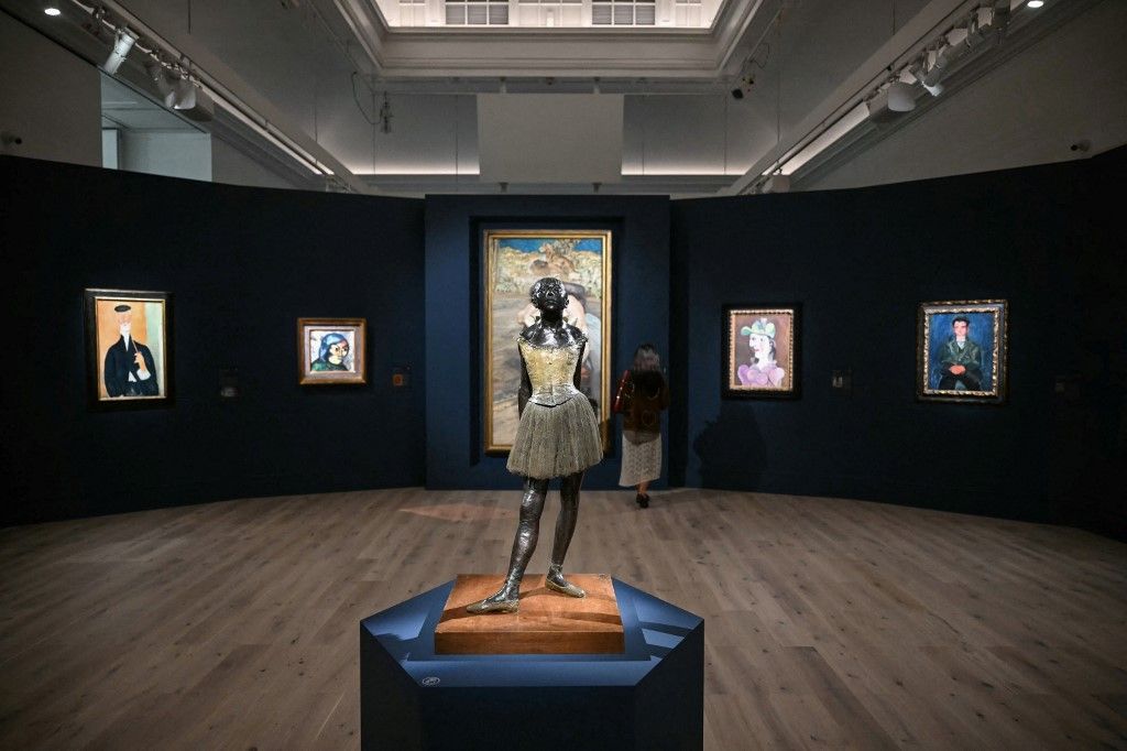Bailarina de 14 años, escultura de Degas, obra de la colección de Joe Lewis que se remata en Sotheby's de Londres.