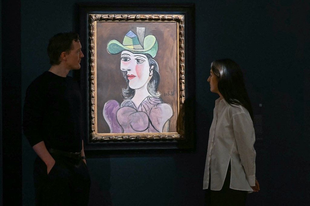 Busto de mujer, de Picasso, obra de la colección de arte de Joe Lewis que se remata en Sotheby's de Londres.