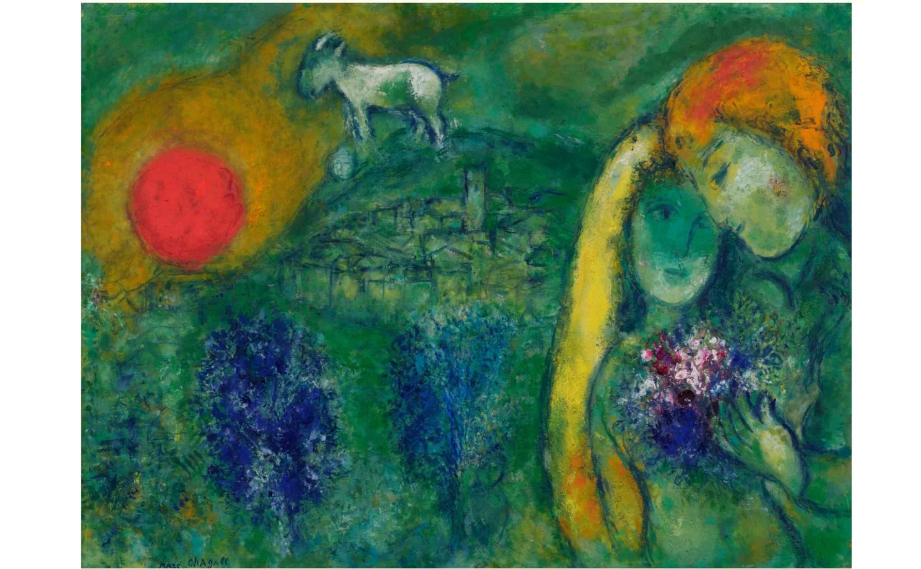 Obra de Marc Chagal, de la colección de arte de Joe Lewis que se remata en Sotheby's de Londres.