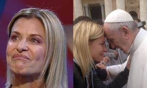 Eugenia Tobal y el Papa Francisco