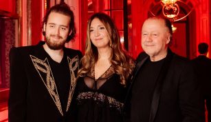 Carla Calabrese junto a su marido Enrique Piñeyro y su hijo Teo Piñeyro