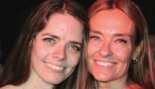 María Eugenia Fernández Rousse con su hija Geñi