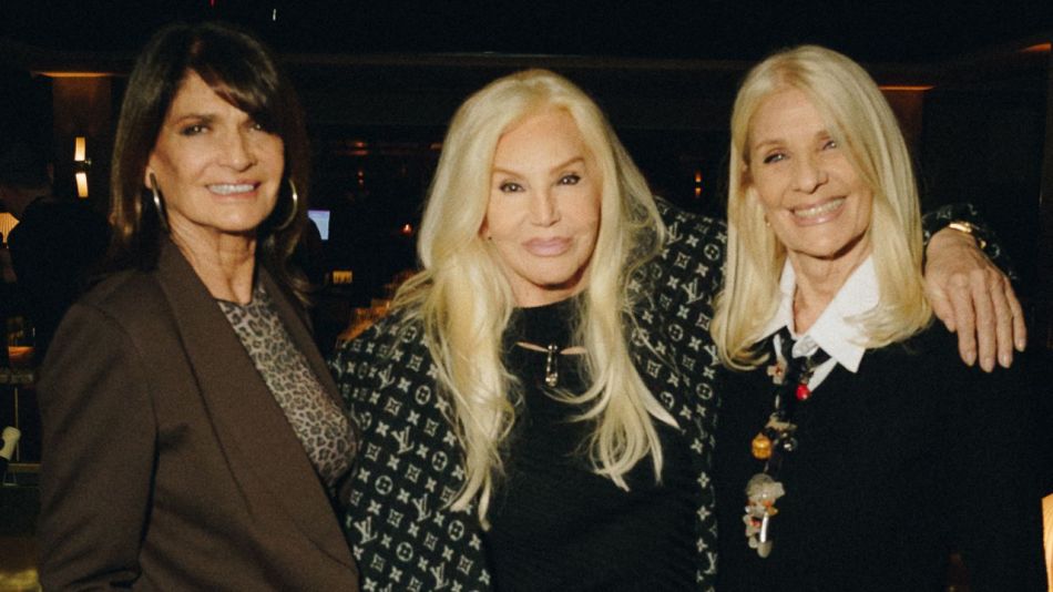 Susana Giménez, Teresa Calandra y Evelyn Scheidl 