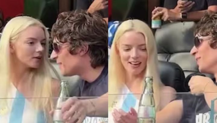 Anya Taylor-Joy fue a alentar a Estados Unidos con la camiseta argentina: el video fue furor
