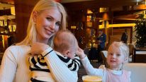 Daniela Christiansson y sus hijos, Elle y Lando López