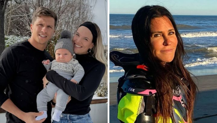 Así fue el viaje de Eva Bargiela, Carolina Baldini, Faustino y Gianluca Simeone rumbo al Mundial 2026: todas las fotos