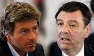 El ministro de Justicia Juan Bautista Mahiques y el juez federal Ariel Lijo