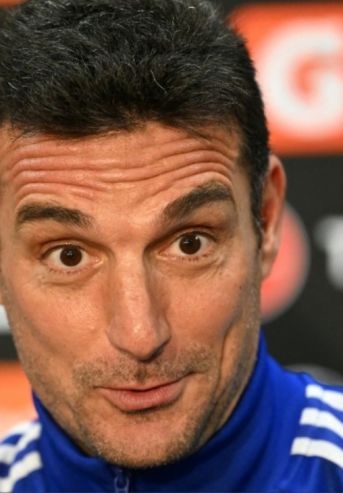 Lionel Scaloni en conferencia de prensa
