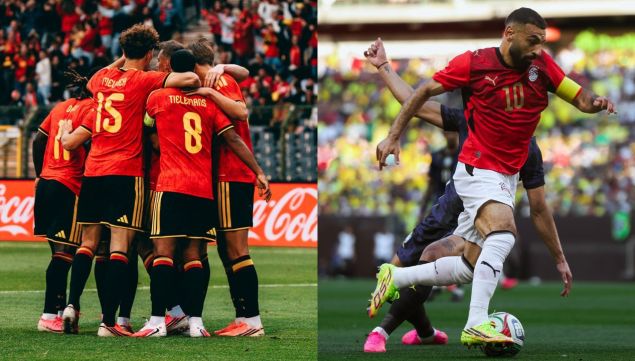 Bélgica vs Egipto